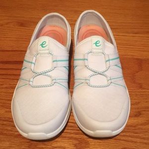 White Easy Spirit Slip-ons